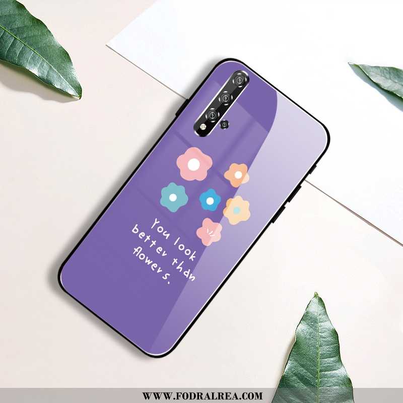 Fodral Honor 20 Personlighet Skal Mobil Telefon, Honor 20 Kreativa Fallskydd Lila