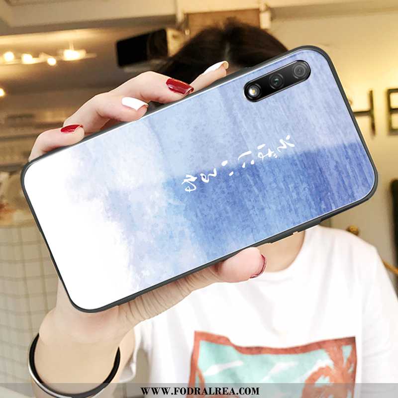 Fodral Honor 9x Mjuk All Inclusive Ungdom, Skal Honor 9x Silikon Spegel Blå