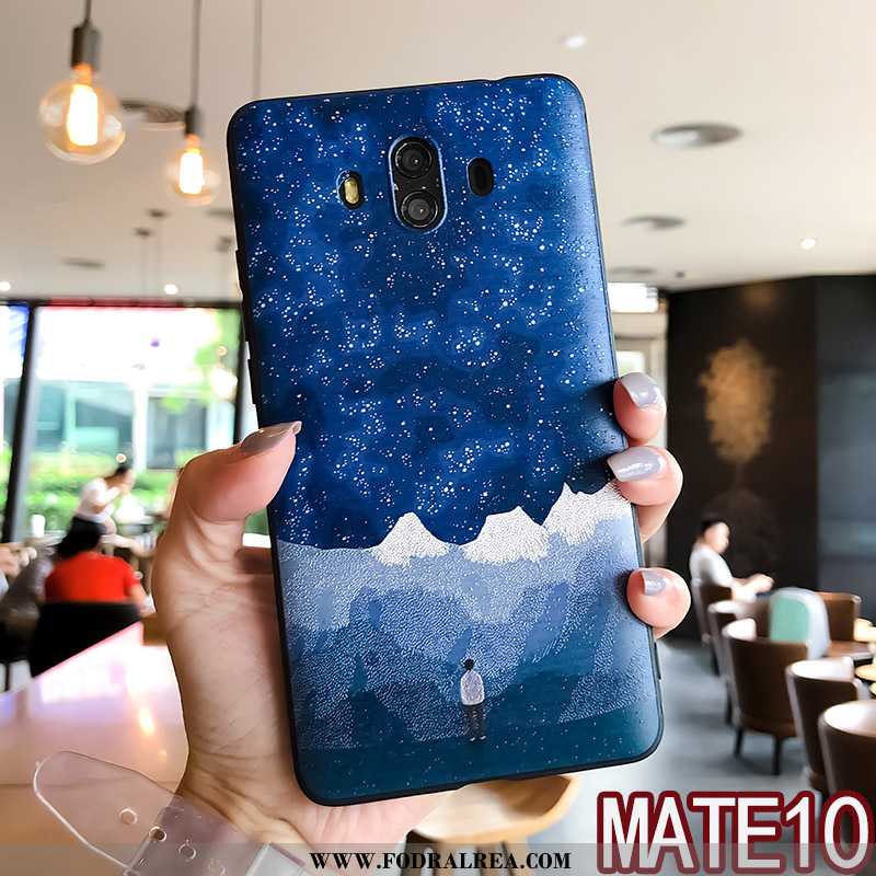 Fodral Huawei Mate 10 Kreativa All Inclusive Silikon, Skal Huawei Mate 10 Lättnad Blå