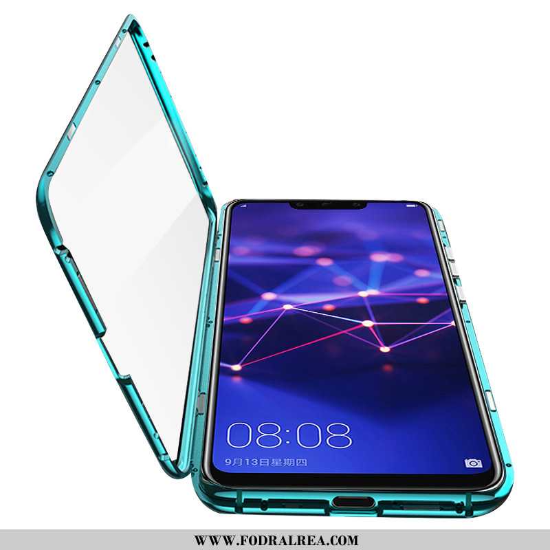 Fodral Huawei Mate 20 Lite Glas Hård Grön, Skal Huawei Mate 20 Lite Transparent Grön