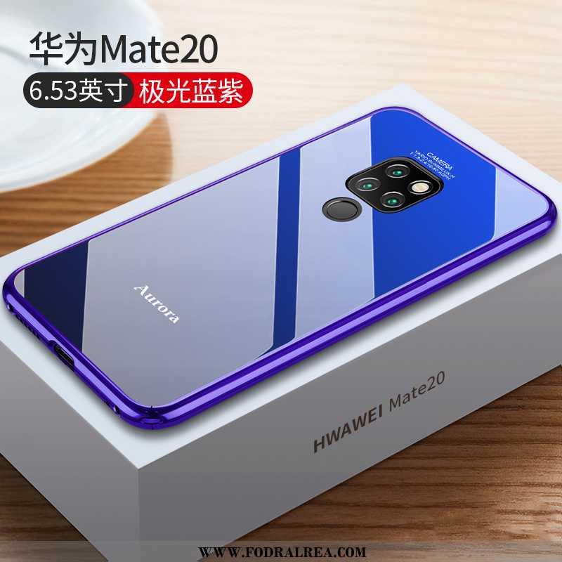 Fodral Huawei Mate 20 Metall Mobil Telefon, Skal Huawei Mate 20 Skydd Super Svarta