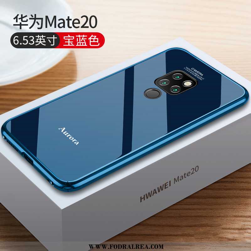 Fodral Huawei Mate 20 Metall Mobil Telefon, Skal Huawei Mate 20 Skydd Super Svarta