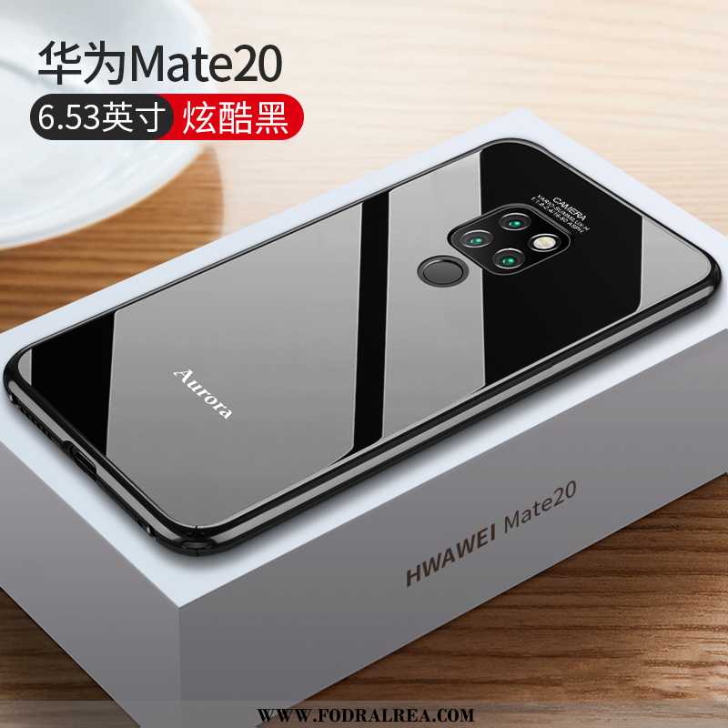 Fodral Huawei Mate 20 Metall Mobil Telefon, Skal Huawei Mate 20 Skydd Super Svarta