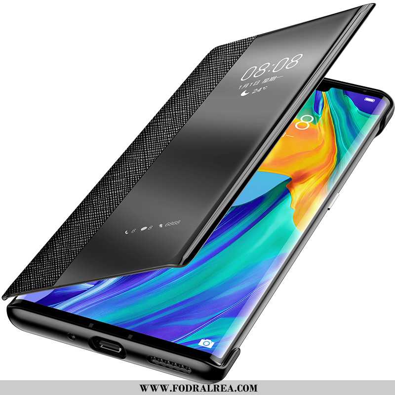 Fodral Huawei Mate 20 Rs Äkta Läder Skydd Kreativa, Skal Huawei Mate 20 Rs Super Personlighet Svarta