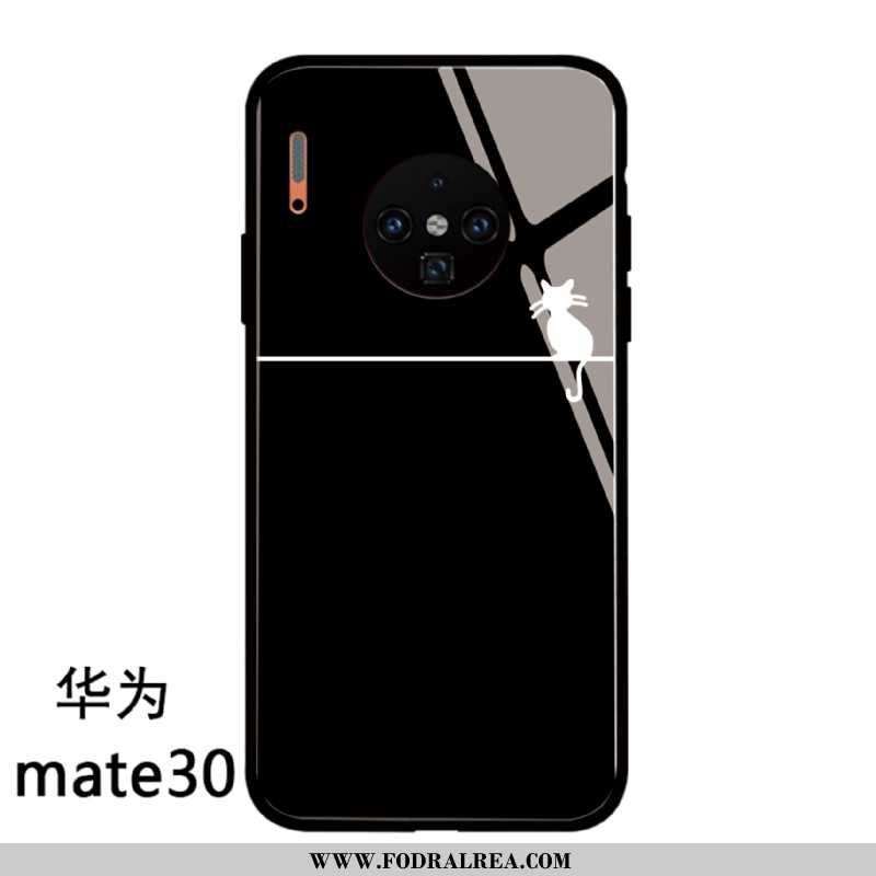 Fodral Huawei Mate 30 Glas Trend Silikon, Skal Huawei Mate 30 Personlighet Svarta