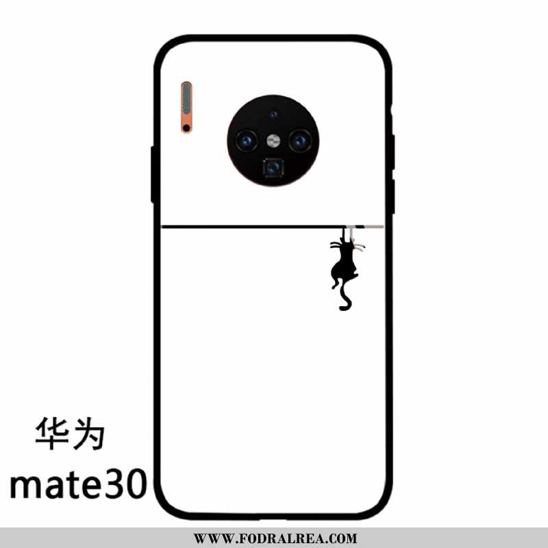 Fodral Huawei Mate 30 Glas Trend Silikon, Skal Huawei Mate 30 Personlighet Svarta