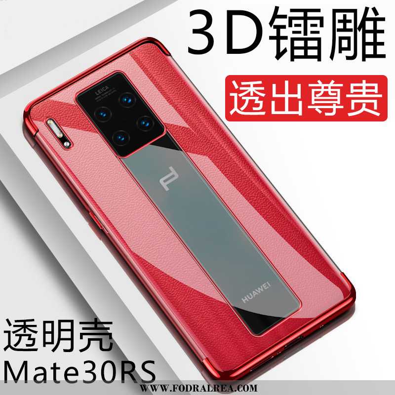 Fodral Huawei Mate 30 Rs Skydd Mjuk Tunn, Skal Huawei Mate 30 Rs Transparent Fallskydd Röd