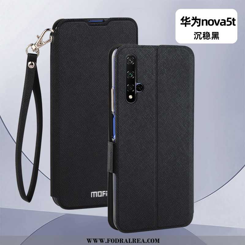 Fodral Huawei Nova 5t Silikon Mobil Telefon Skal, Skal Huawei Nova 5t Skydd Clamshell Svarta