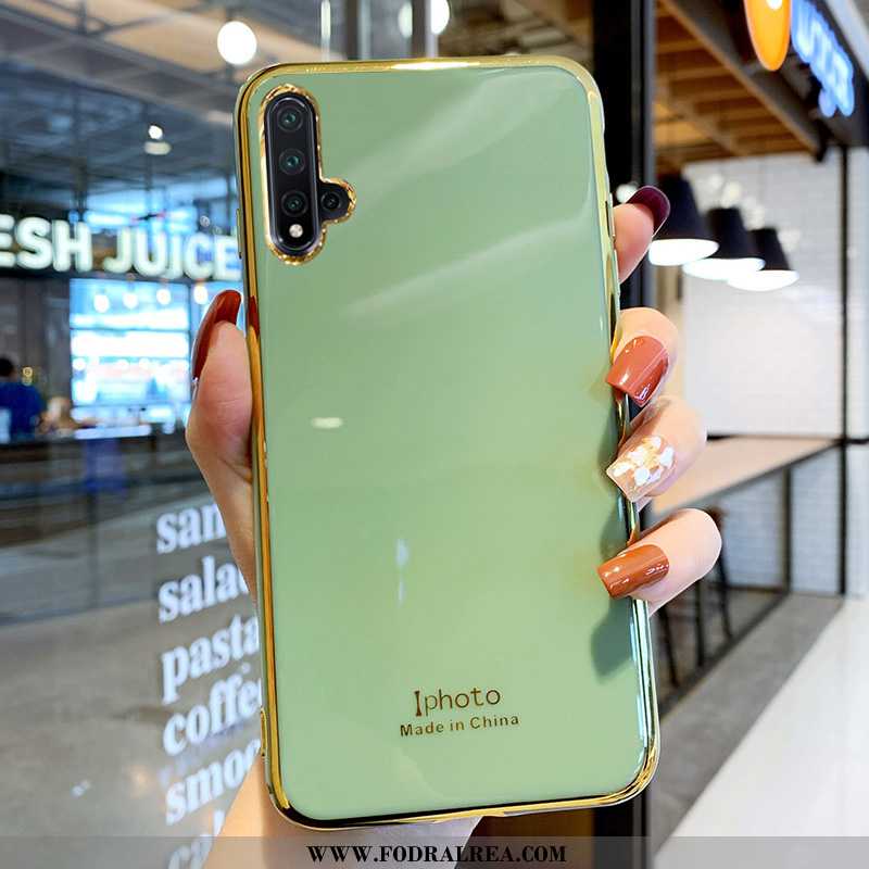 Fodral Huawei Nova 5t Silikon Skal Fallskydd, Huawei Nova 5t Skydd Cow Grön