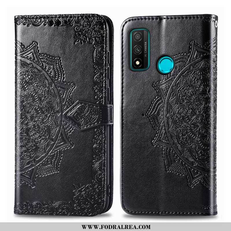 Fodral Huawei P Smart 2020 Läderfodral Mobil Telefon Clamshell, Skal Huawei P Smart 2020 Lättnad Fal