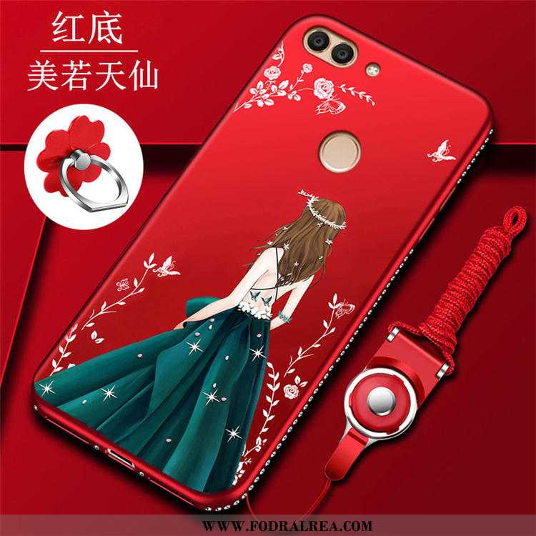 Fodral Huawei P Smart Med Strass Mobil Telefon Net Red, Skal Huawei P Smart Personlighet Röd