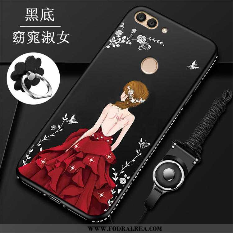 Fodral Huawei P Smart Med Strass Mobil Telefon Net Red, Skal Huawei P Smart Personlighet Röd