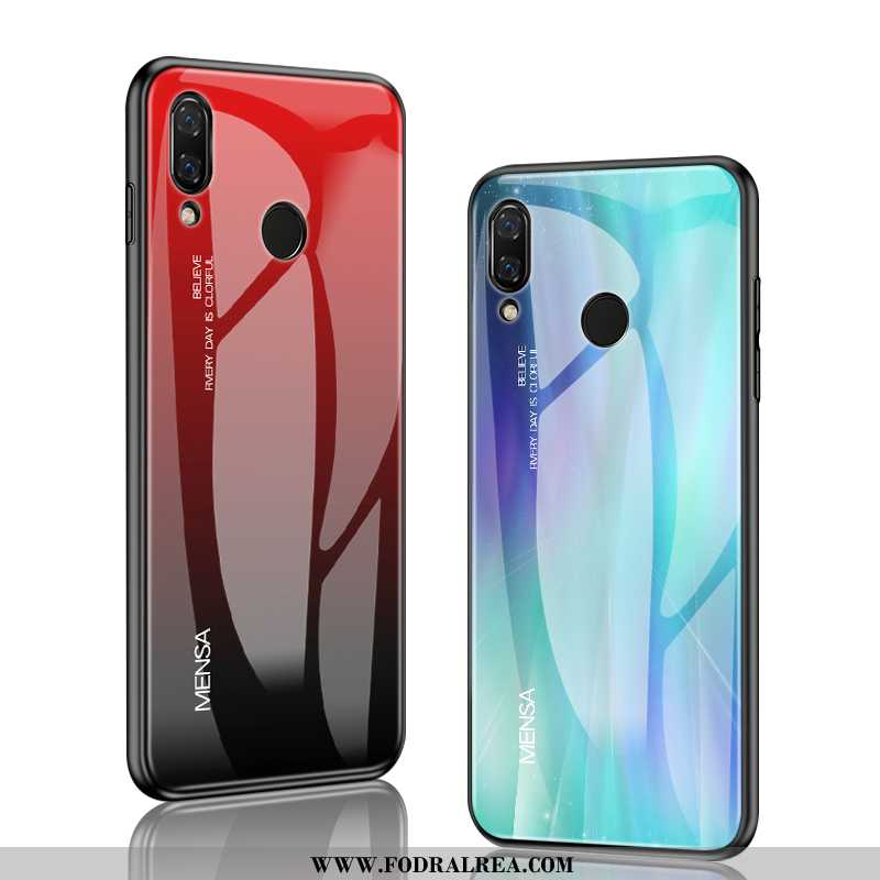 Fodral Huawei P20 Lite Glas Mobil Telefon Ljus, Skal Huawei P20 Lite Personlighet All Inclusive Röd