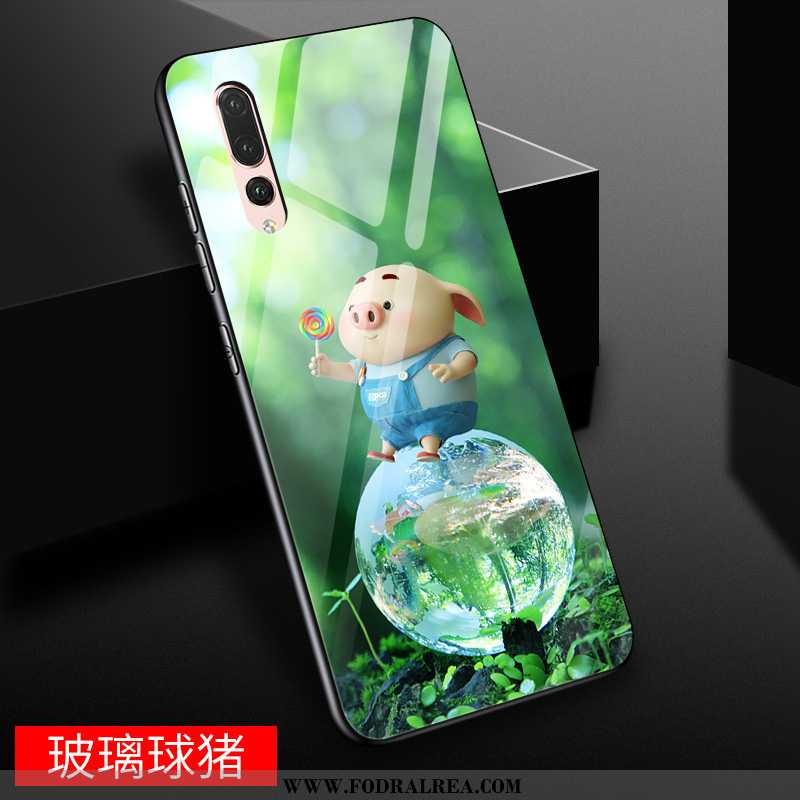 Fodral Huawei P20 Pro Glas Fallskydd, Skal Huawei P20 Pro Kreativa Mobil Telefon Gul