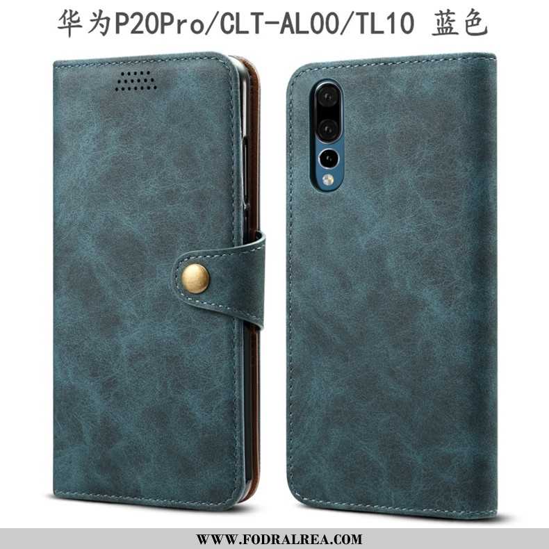 Fodral Huawei P20 Pro Skydd All Inclusive Täcka, Skal Huawei P20 Pro Läderfodral Bruna