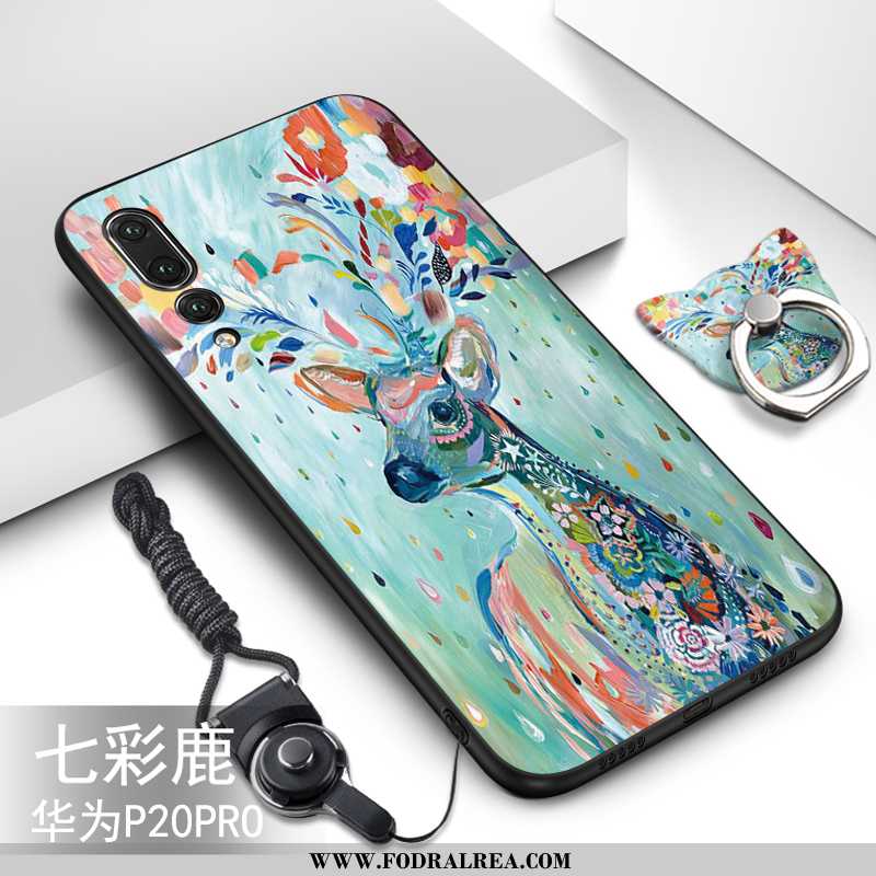 Fodral Huawei P20 Pro Skydd Silikon Grön, Skal Huawei P20 Pro Mjuk Mobil Telefon Turkos