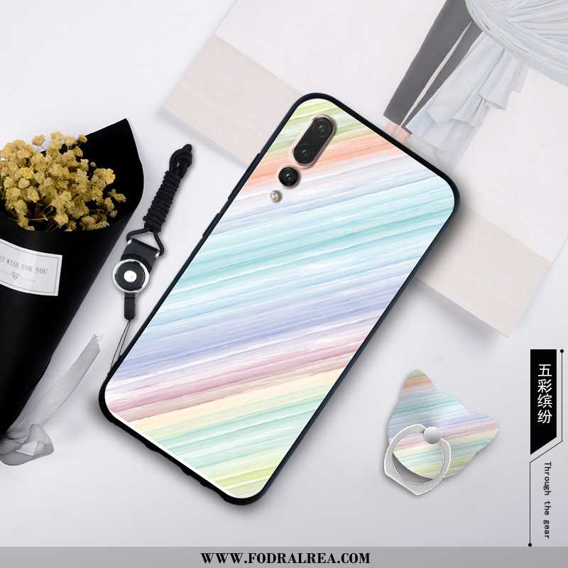 Fodral Huawei P20 Pro Skydd Spänne Enkel, Skal Huawei P20 Pro Hängsmycken Kreativa Vita