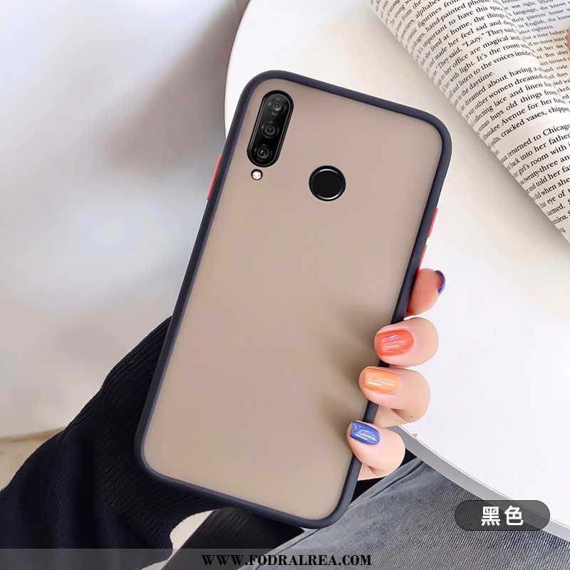 Fodral Huawei P30 Lite Kreativa Nubuck Personlighet, Skal Huawei P30 Lite Trend Transparent Vita