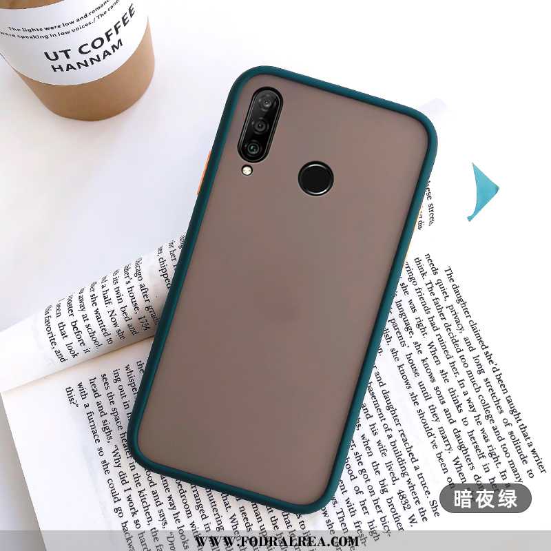 Fodral Huawei P30 Lite Kreativa Nubuck Personlighet, Skal Huawei P30 Lite Trend Transparent Vita