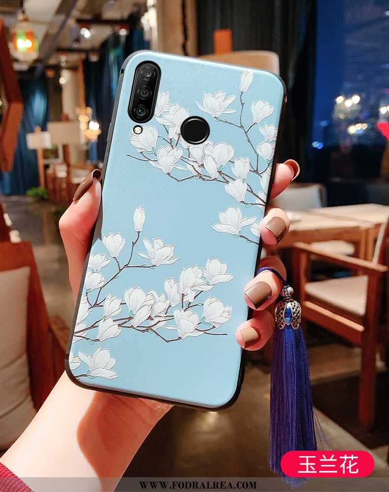 Fodral Huawei P30 Lite Mjuk Skal Lättnad, Huawei P30 Lite Silikon Tunn Blå