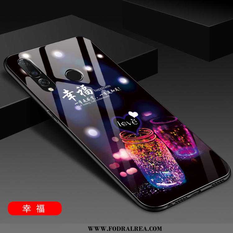 Fodral Huawei P30 Lite Silikon Rosa Net Red, Skal Huawei P30 Lite Glas Trend