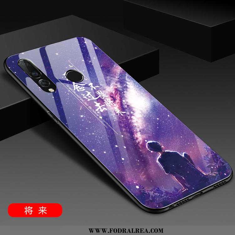 Fodral Huawei P30 Lite Silikon Rosa Net Red, Skal Huawei P30 Lite Glas Trend