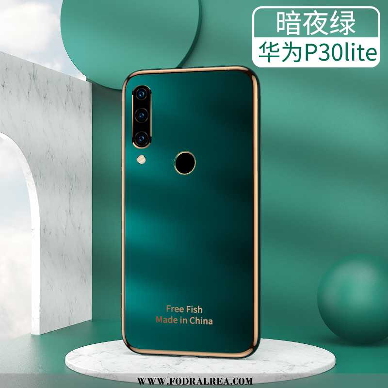 Fodral Huawei P30 Lite Tunn Kreativa Skydd, Skal Huawei P30 Lite Mjuk Mobil Telefon Grå