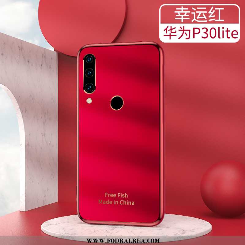 Fodral Huawei P30 Lite Tunn Kreativa Skydd, Skal Huawei P30 Lite Mjuk Mobil Telefon Grå