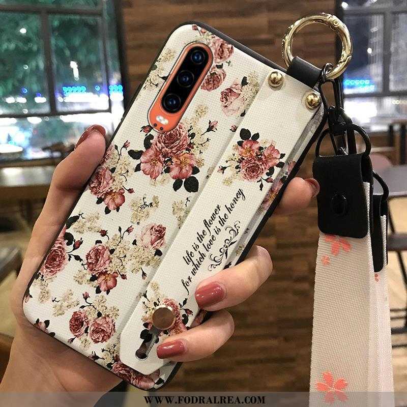 Fodral Huawei P30 Mjuk Vit Fodral, Skal Huawei P30 Skydd Kreativa Vita