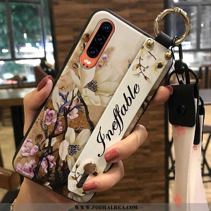 Fodral Huawei P30 Mjuk Vit Fodral, Skal Huawei P30 Skydd Kreativa Vita