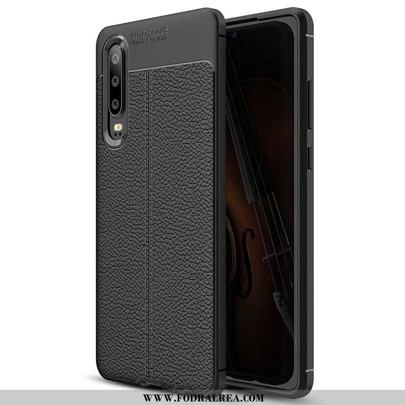 Fodral Huawei P30 Mönster All Inclusive Fodral, Skal Huawei P30 Mjuk Svart Svarta