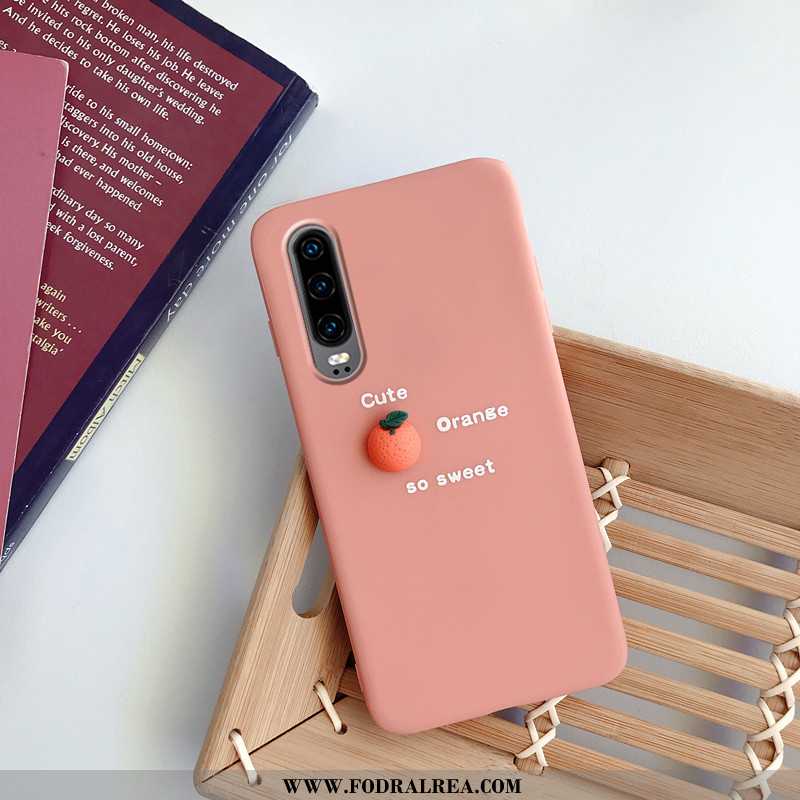 Fodral Huawei P30 Personlighet Enkel Mobil Telefon, Skal Huawei P30 Kreativa Net Red Rosa