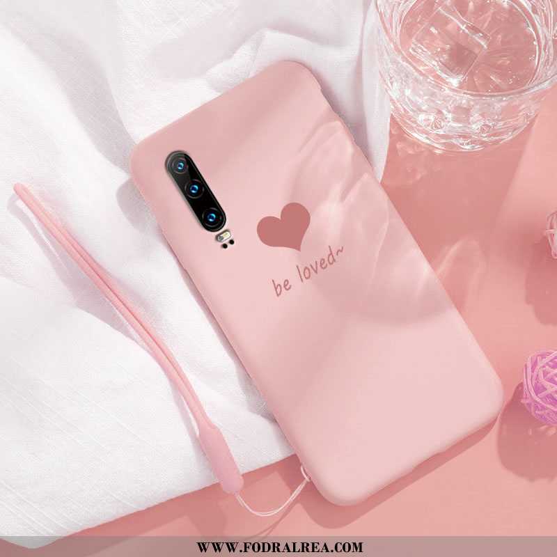 Fodral Huawei P30 Personlighet Skal Trend, Huawei P30 Kreativa Net Red Rosa