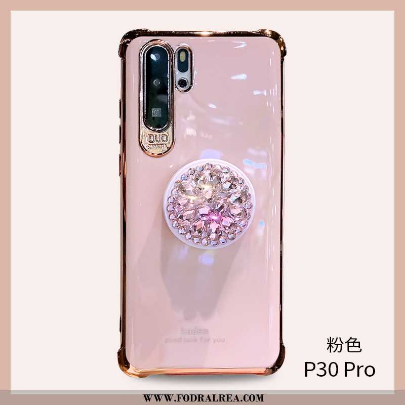 Fodral Huawei P30 Pro Silikon Net Red All Inclusive, Skal Huawei P30 Pro Skydd Rosa Vita