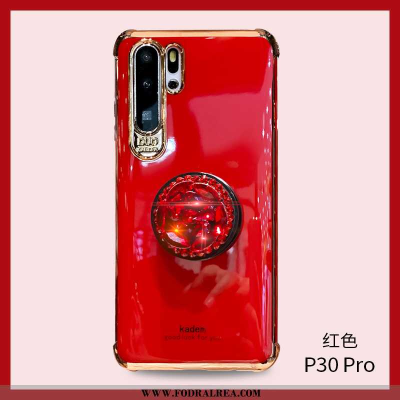 Fodral Huawei P30 Pro Silikon Net Red All Inclusive, Skal Huawei P30 Pro Skydd Rosa Vita