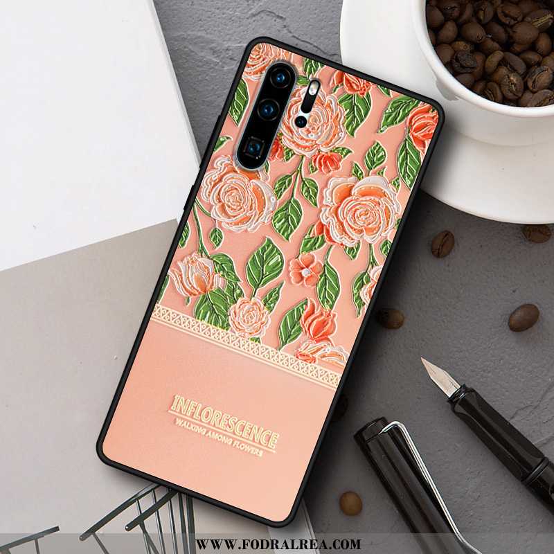 Fodral Huawei P30 Pro Silikon Personlighet Mjuk, Skal Huawei P30 Pro Skydd Nubuck Rosa