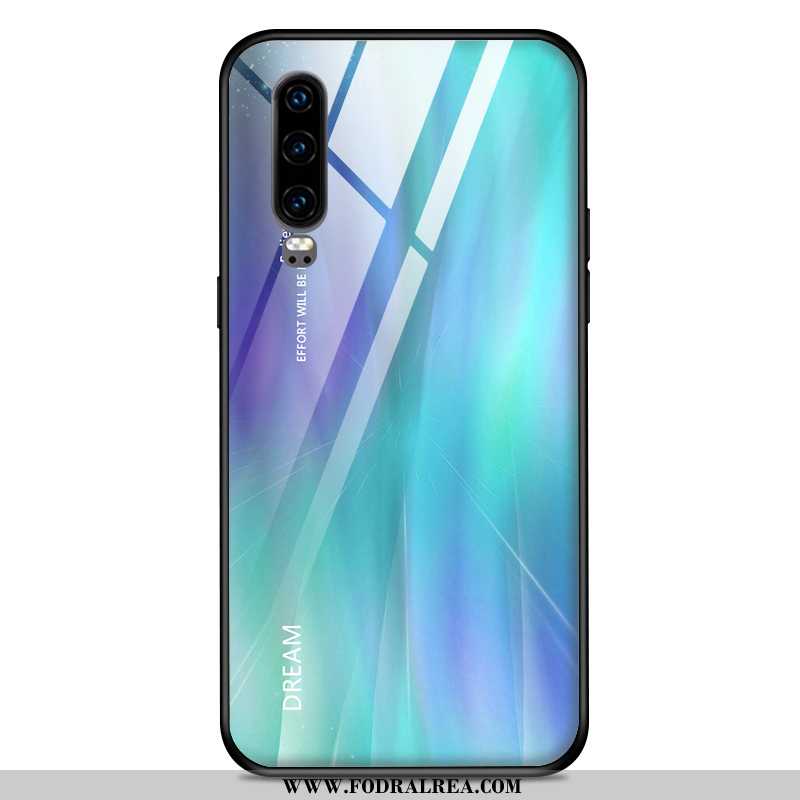 Fodral Huawei P30 Tunn All Inclusive Personlighet, Skal Huawei P30 Mjuk Par Blå