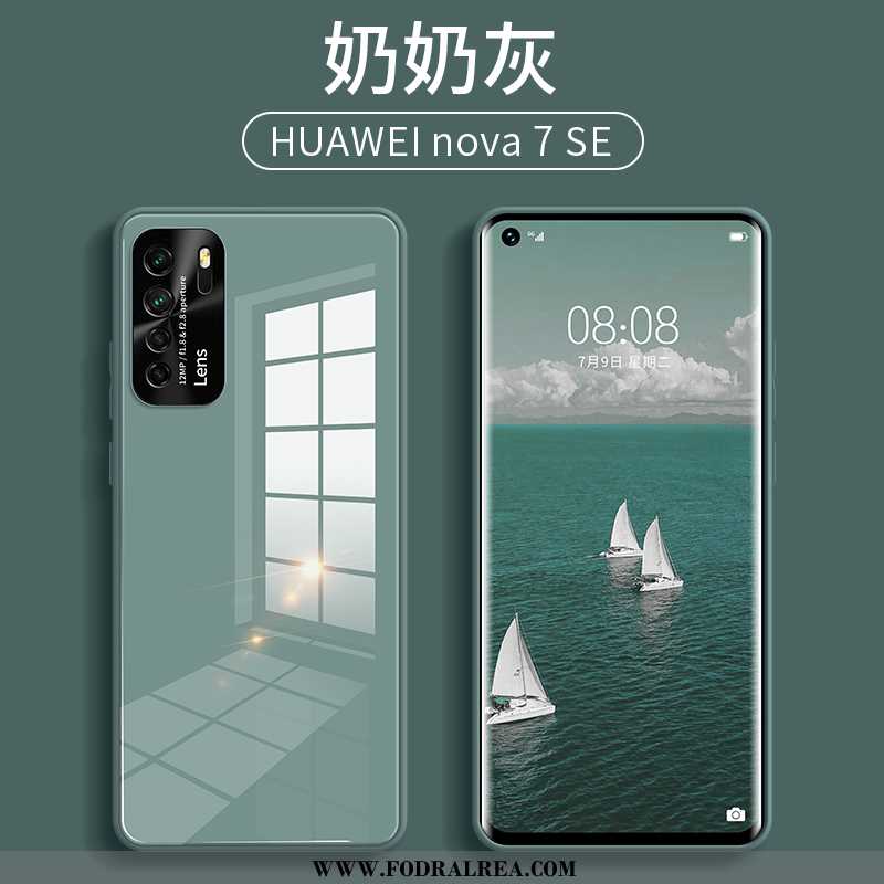 Fodral Huawei P40 Lite 5g Glas All Inclusive Tunn, Skal Huawei P40 Lite 5g Super Mobil Telefon Grön