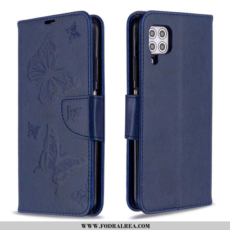 Fodral Huawei P40 Lite Skydd Lättnad Solid Färg, Skal Huawei P40 Lite Läderfodral Embossing Lila