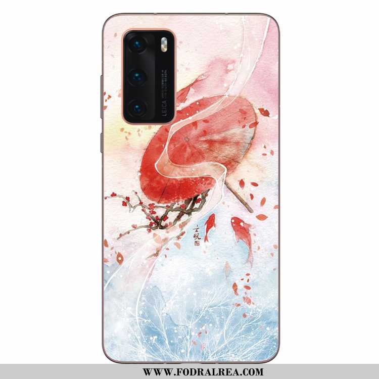 Fodral Huawei P40 Personlighet Skydd Mobil Telefon, Skal Huawei P40 Mjuk Konst Grön