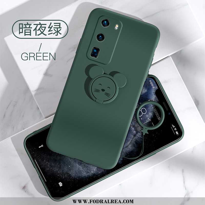 Fodral Huawei P40 Silikon Trend Grön, Skal Huawei P40 Skydd Mobil Telefon Army Grön