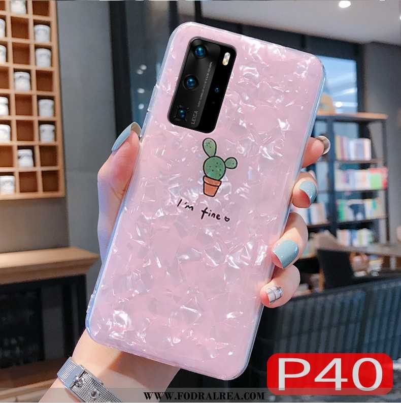 Fodral Huawei P40 Super Skal Kyla, Huawei P40 Tunn Mönster Rosa