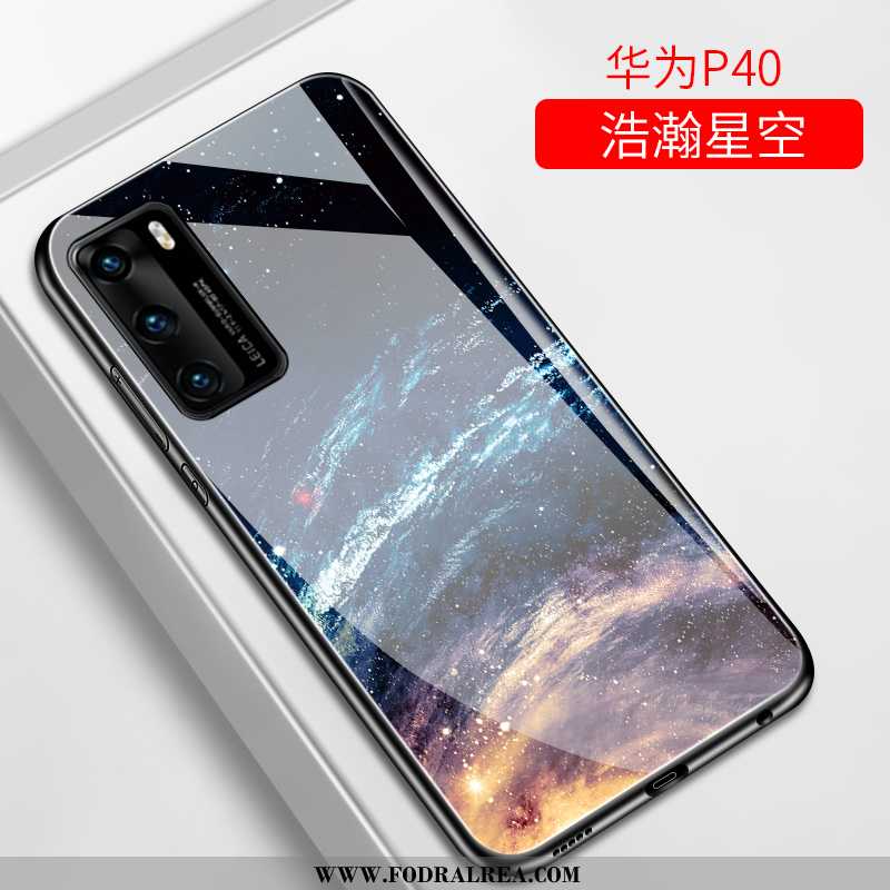 Fodral Huawei P40 Tunn Purpur Super, Skal Huawei P40 Glas Trend Lila