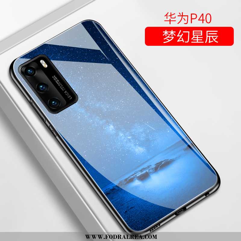 Fodral Huawei P40 Tunn Purpur Super, Skal Huawei P40 Glas Trend Lila