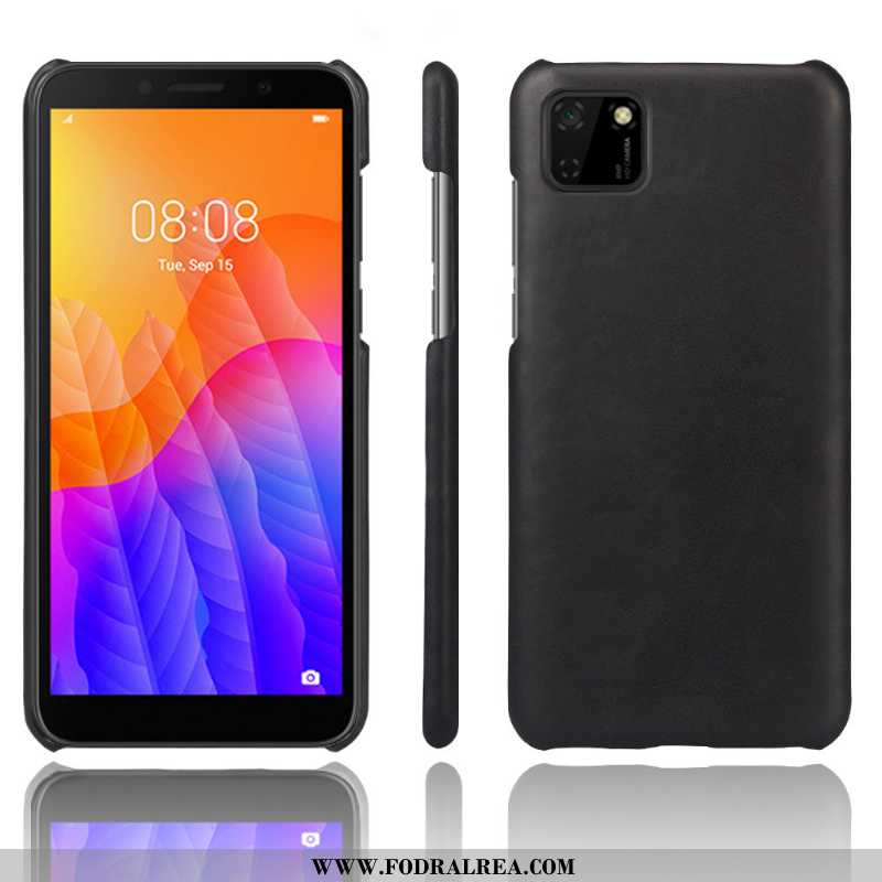 Fodral Huawei Y5p Skydd Mobil Telefon Fodral, Skal Huawei Y5p Läderfodral Kvalitet Bruna