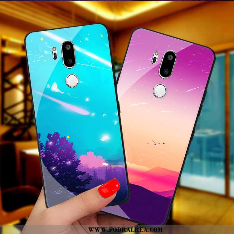 Fodral Lg G7 Thinq Glas Skal Mobil Telefon, Lg G7 Thinq Personlighet Lila