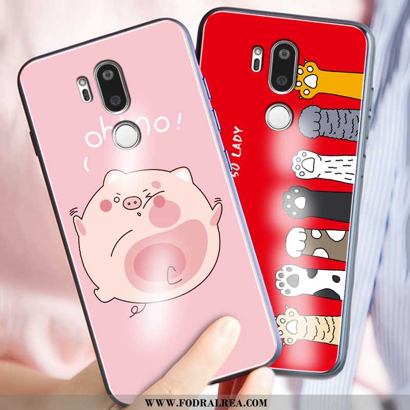 Fodral Lg G7 Thinq Kreativa Glas Rosa, Skal Lg G7 Thinq Silikon Rosa