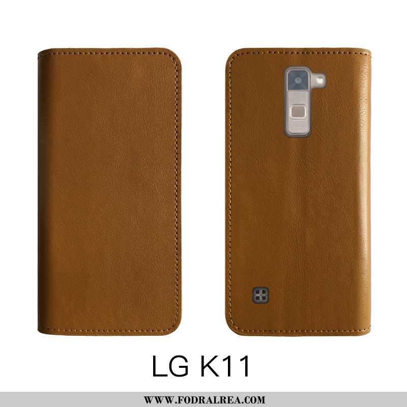 Fodral Lg K11 Skydd Brun Fodral, Skal Lg K11 Äkta Läder Mjuk