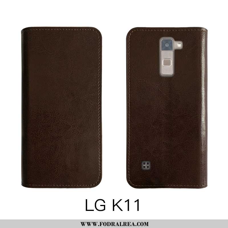 Fodral Lg K11 Skydd Brun Fodral, Skal Lg K11 Äkta Läder Mjuk