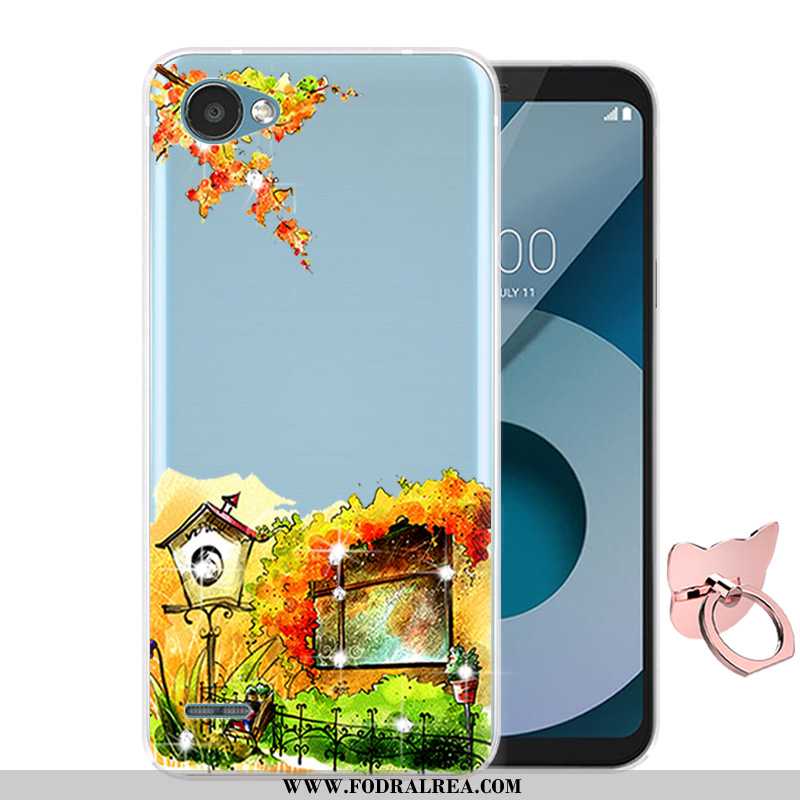 Fodral Lg Q6 Skydd Silikon Fallskydd, Skal Lg Q6 Tecknat Lila